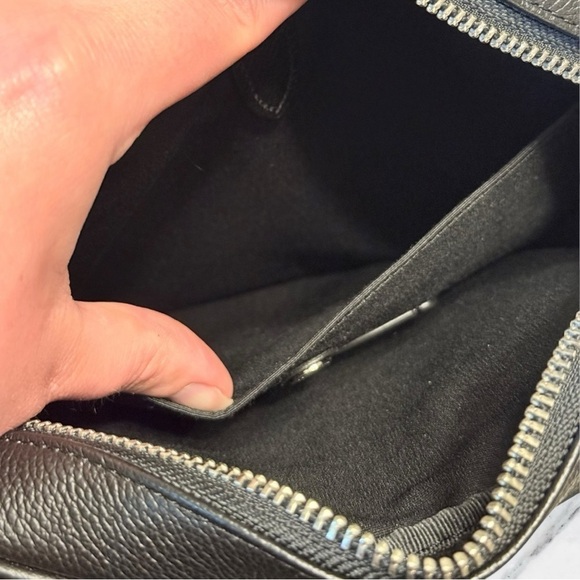 COACH Charles Flight Bag Mens Black Calf Leather F54782 Shoulder Crossbody NWOT - Picture 6 of 10